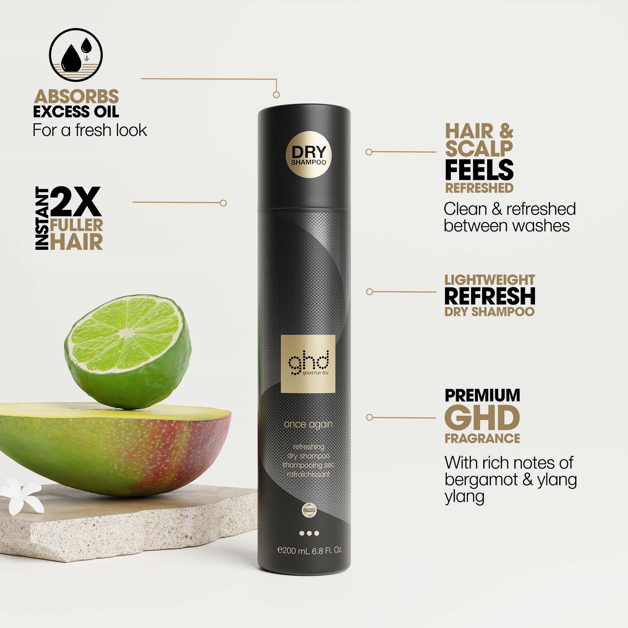 ghd Once Again - Lightweight Refresh Dry Shampoo 200 ml (zdjęcie 3)