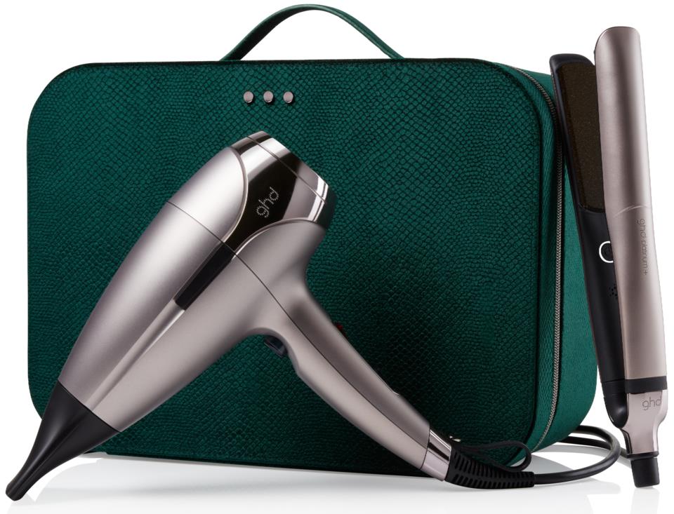 Ghd Platinum+ & Helios Limited Edition Deluxe Gift Set In Warm Pewter