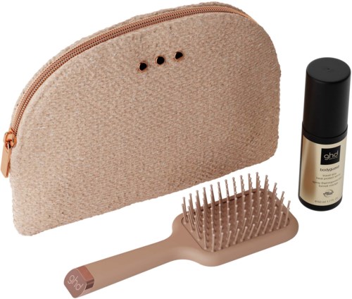 ghd Cashmere Collection Style Gift Set Mini The All-Rounder Paddle Brush & Mini Bodyguard