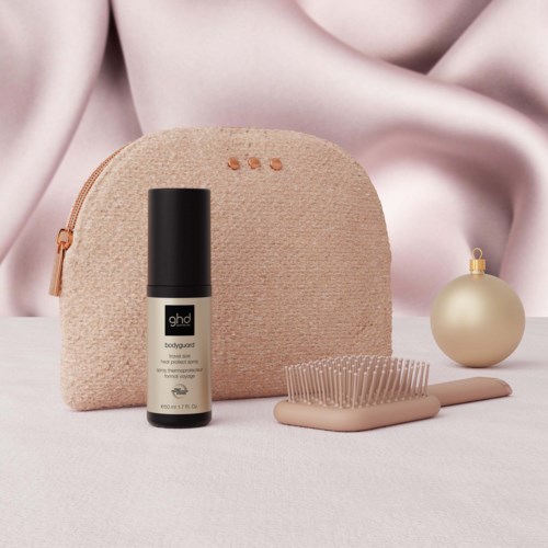 ghd Cashmere Collection Style Gift Set Mini The All-Rounder Paddle Brush & Mini Bodyguard