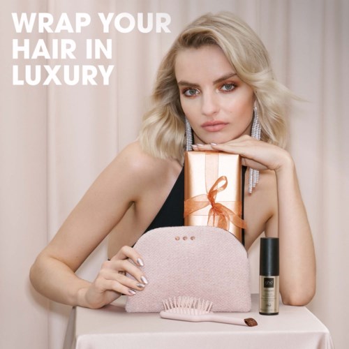 ghd Cashmere Collection Style Gift Set Mini The All-Rounder Paddle Brush & Mini Bodyguard