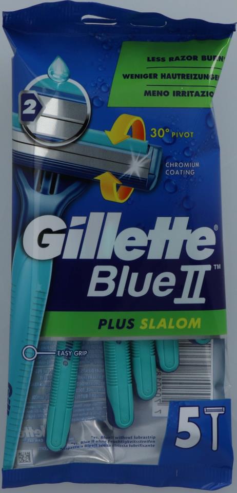 Gillette Blue II Plus Slalom 5 pcs