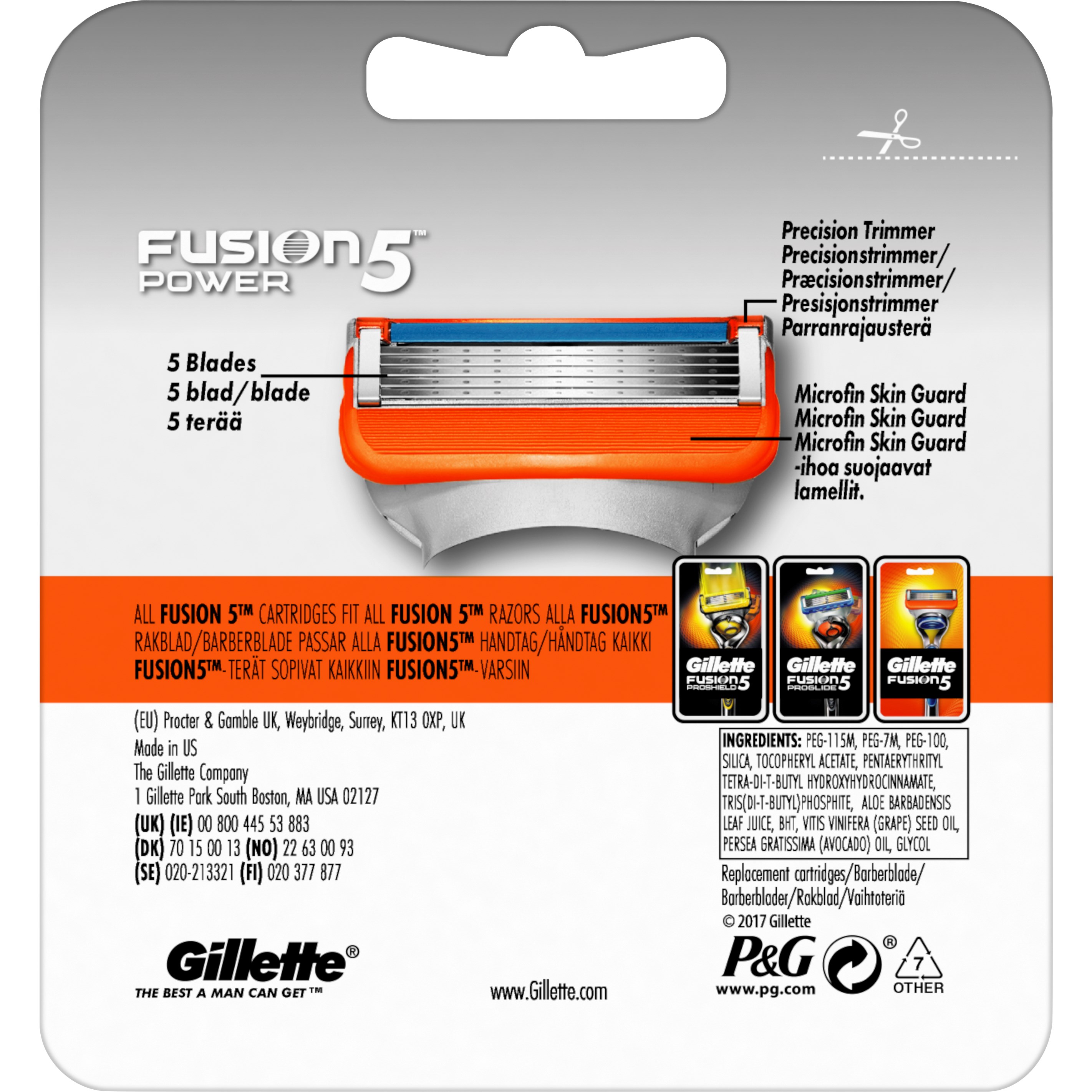 Gillette Fusion5 Power ostrza wymienne do maszynki do golenia 4 szt. (obrázok 7)