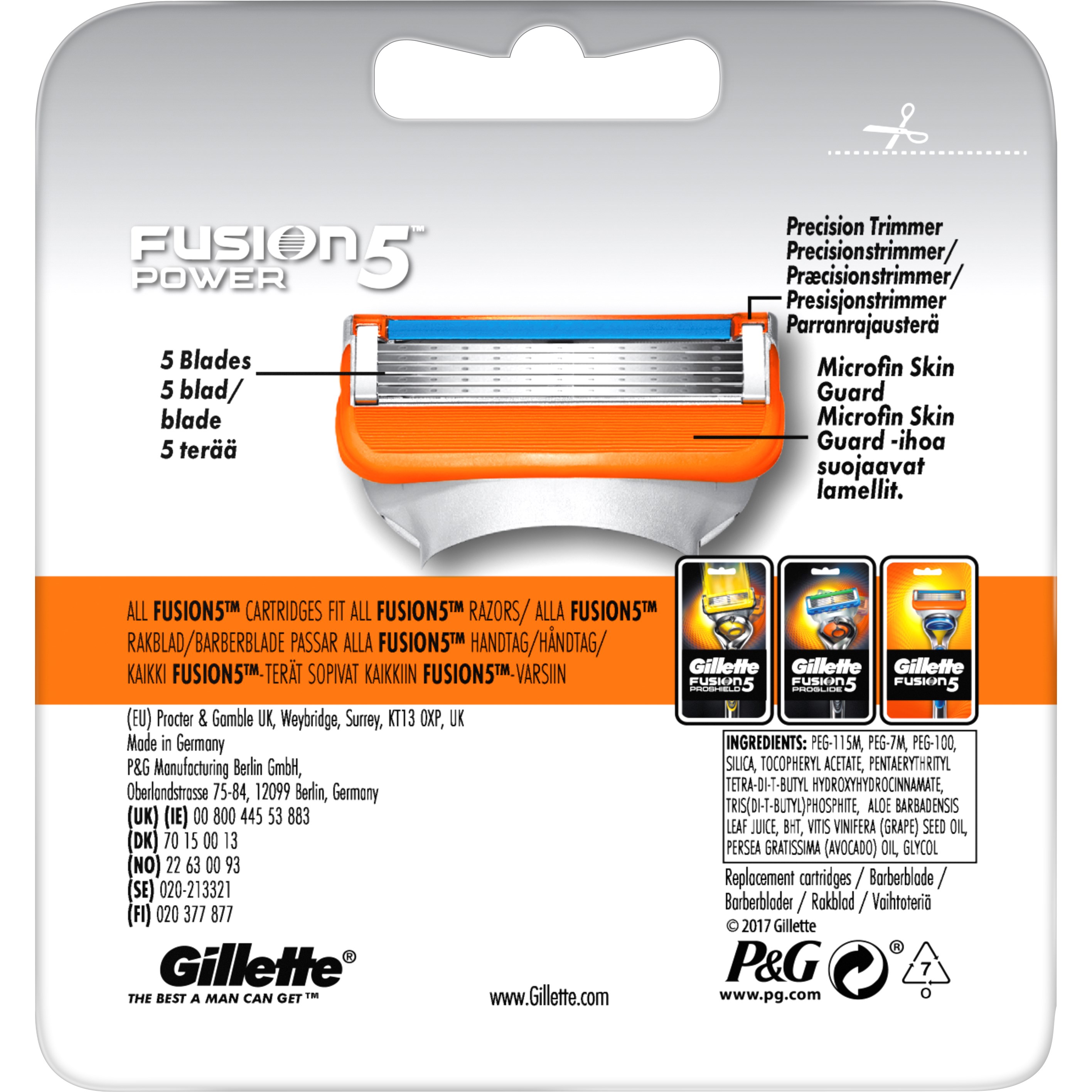 Gillette Fusion5 Power ostrza wymienne do maszynki do golenia 8 szt. (obrázok 7)