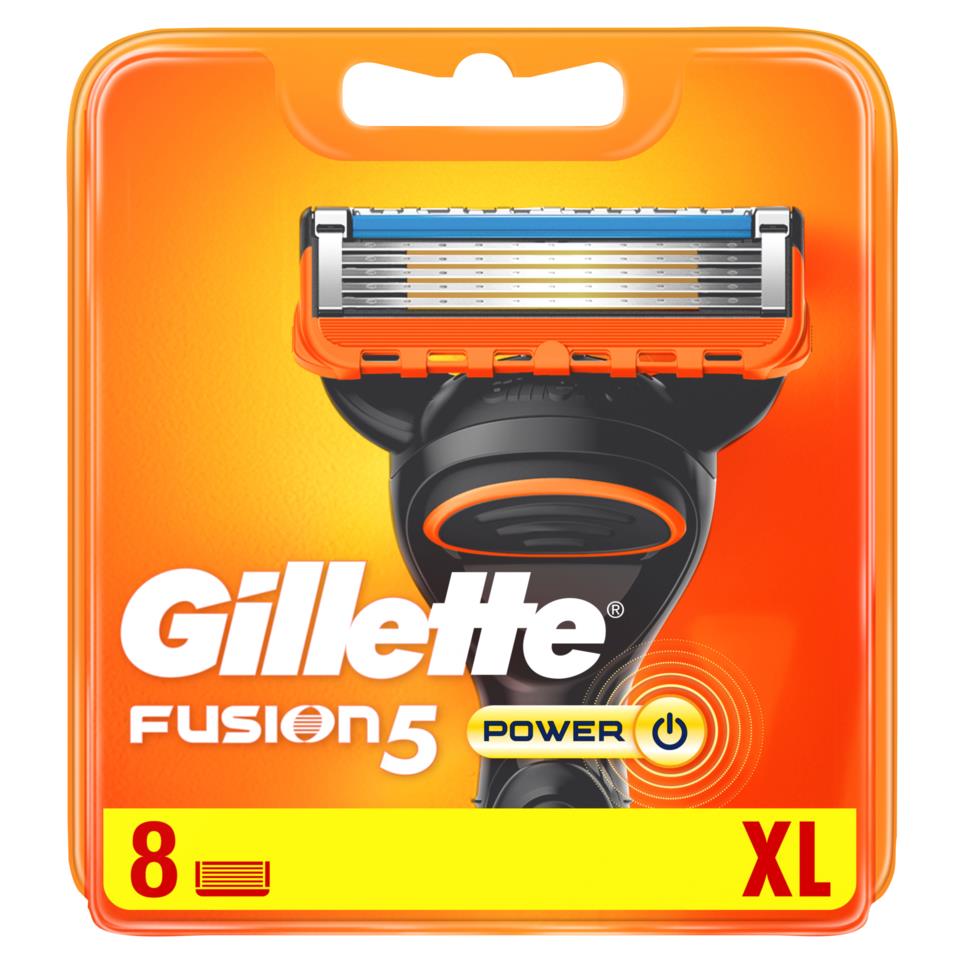 Gillette Fusion5 Power rakblad för elrakhyvel för män 8 st