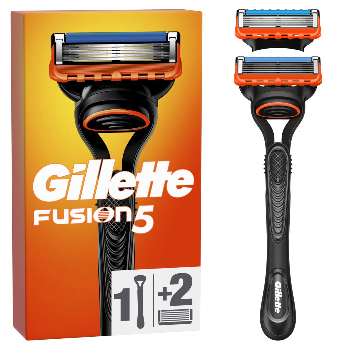 Gillette Fusion5 Razor For Men 1 Razor 2 Razor Blade Refills | lyko.com