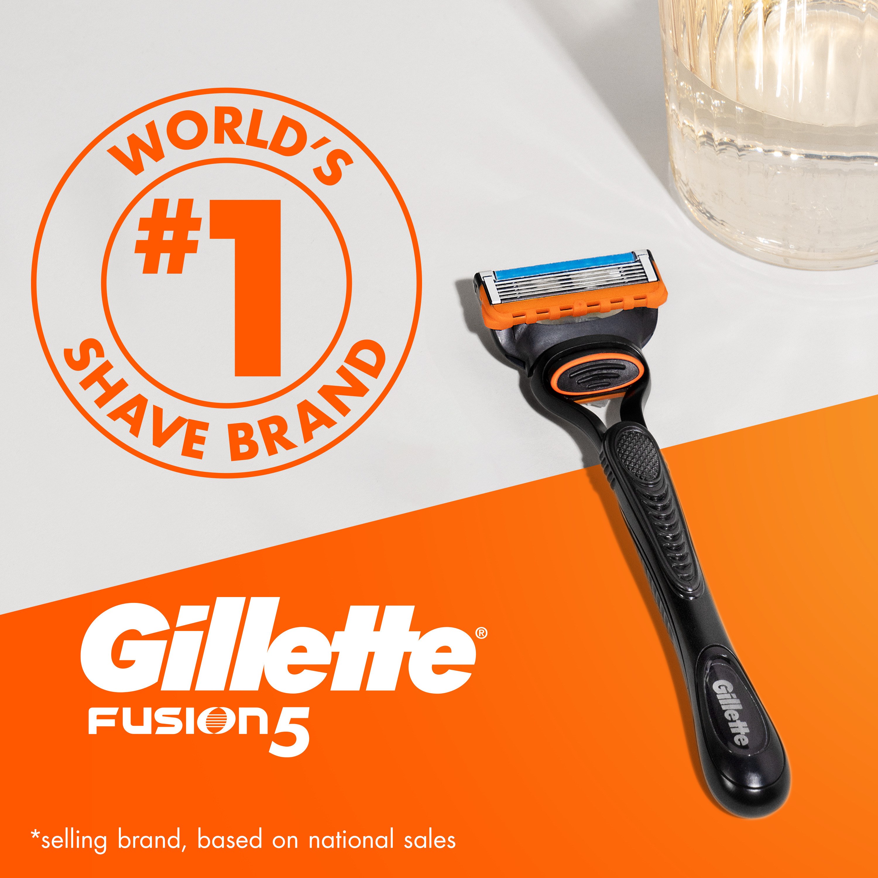 Gillette Fusion5 Razor For Men 1 Razor 2 Razor Blade Refills (obrázok 7)