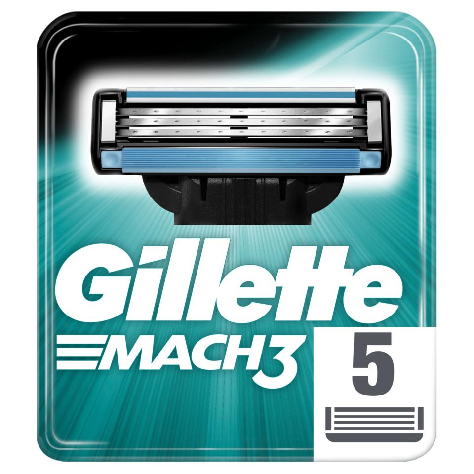 Gillette Mach3 Men’s Razor Blade Refills, 5 Pcs