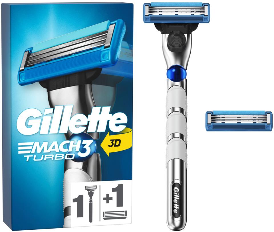 Gillette Mach3 Turbo Men's Razor - 2 Blades | lyko.com