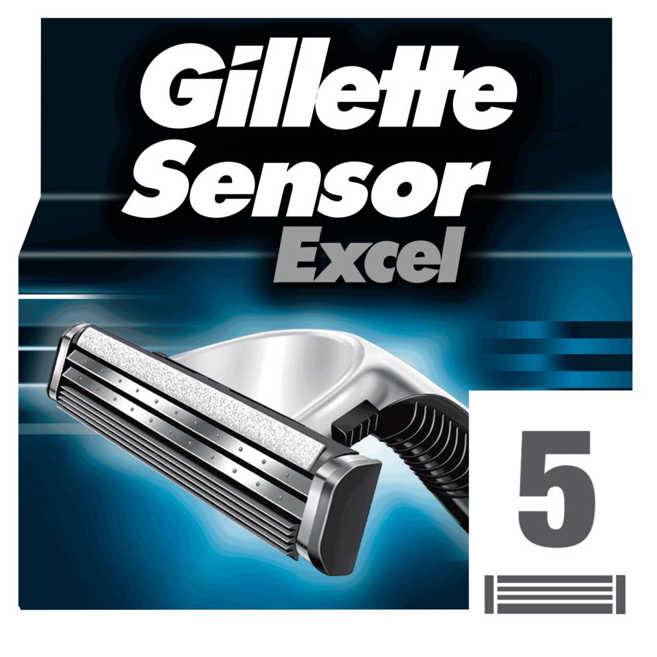 Gillette SensorExcel rakblad för män 5-pack