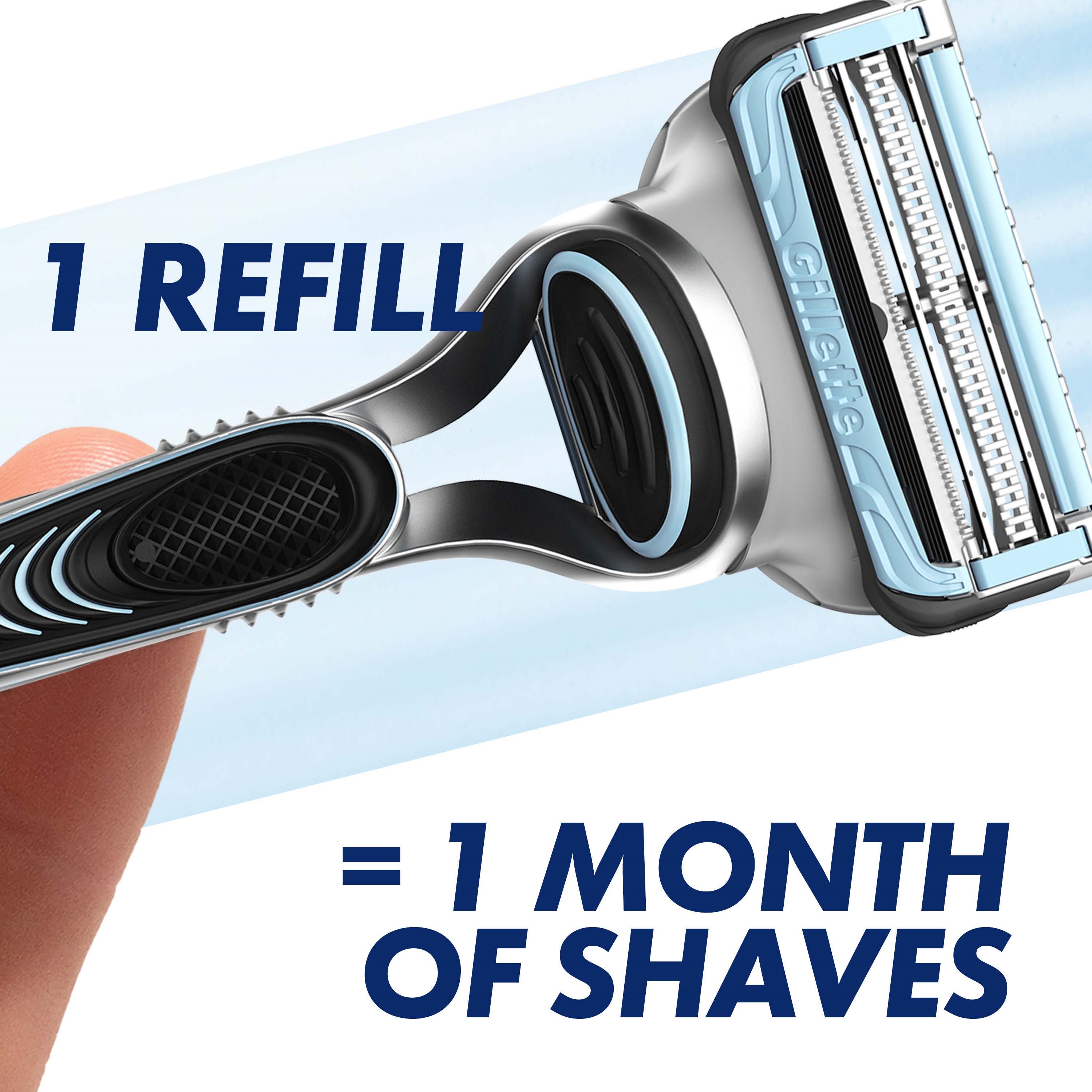 Gillette SkinGuard Sensitive Men’s Razor 1 Handle 2 Blade Refills (obrázok 4)