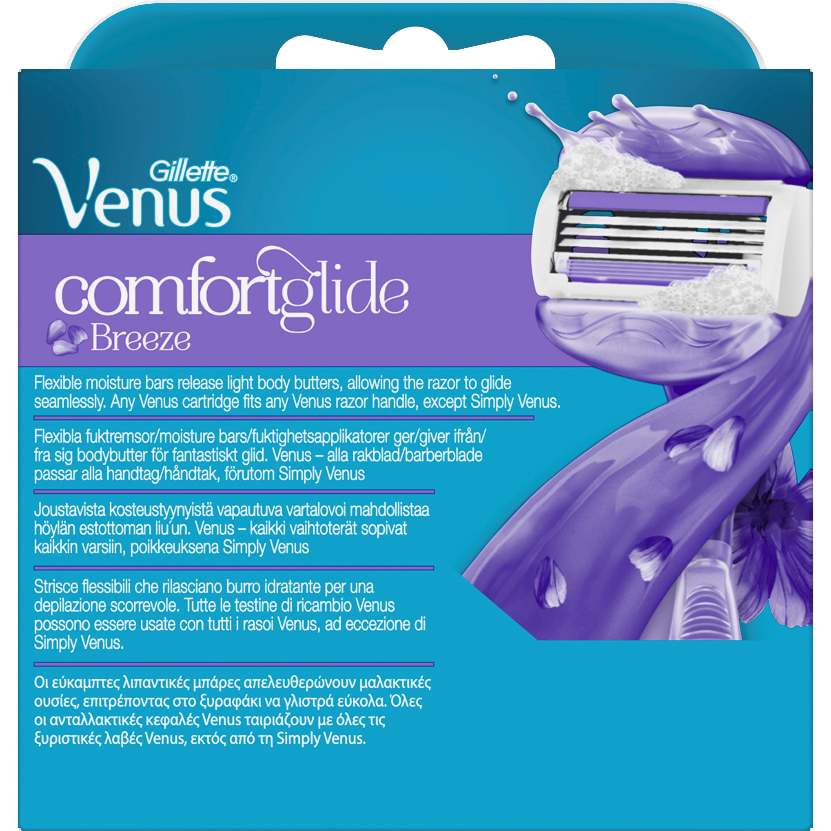 Gillette Venus ComfortGlide Breeze Razor Blades 4-pack 4 szt. (obrázok 9)