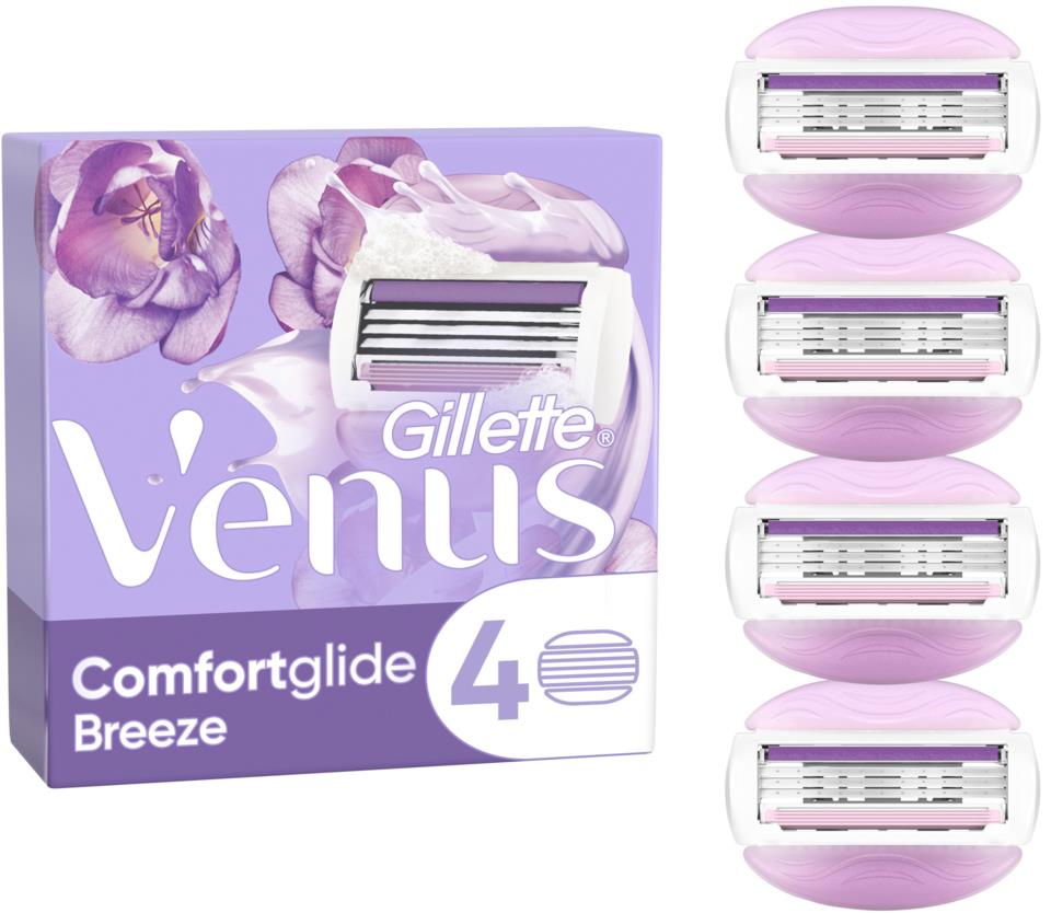 Gillette Venus Comfortglide Breeze Razor Blades x4