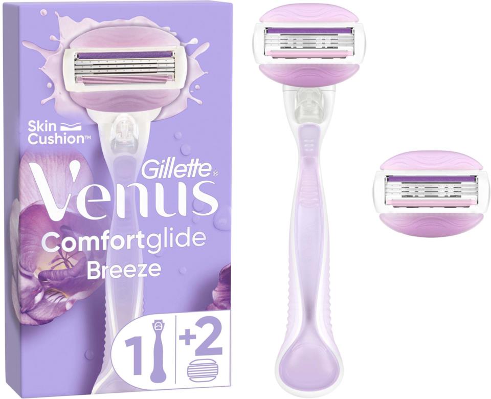 Gillette Venus Comfortglide Breeze razor 2 razor blade refills