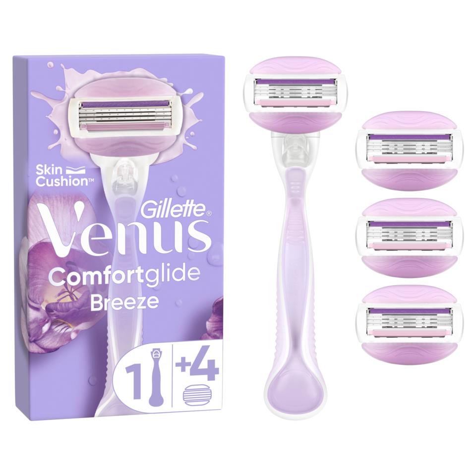 Gillette Venus Comfortglide Breeze razor 4 razor blade refills | lyko.com