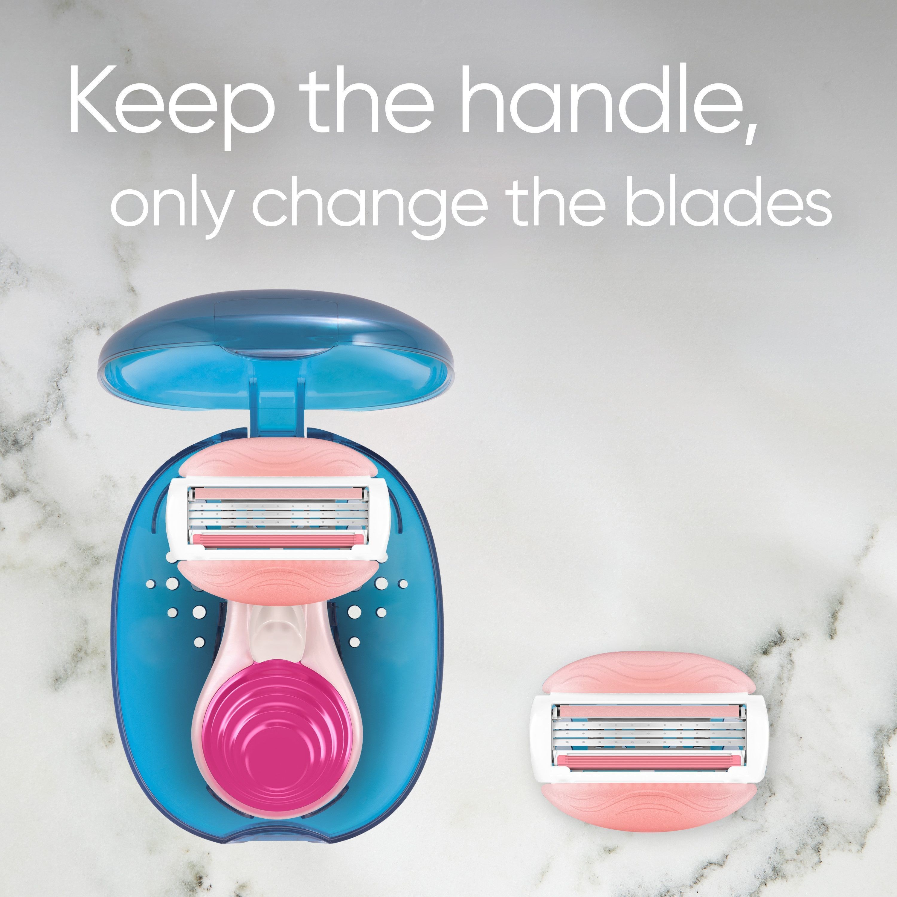 Gillette Venus Venus Comfortglide Snap Women's Razor 1 Blade 3 Builtin (obrázok 6)