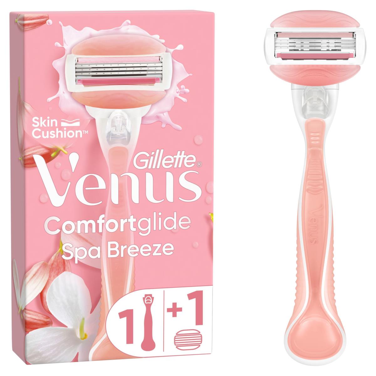 Gillette Venus Venus Comfortglide Spa Breeze 1 Blade 3 builtin blades