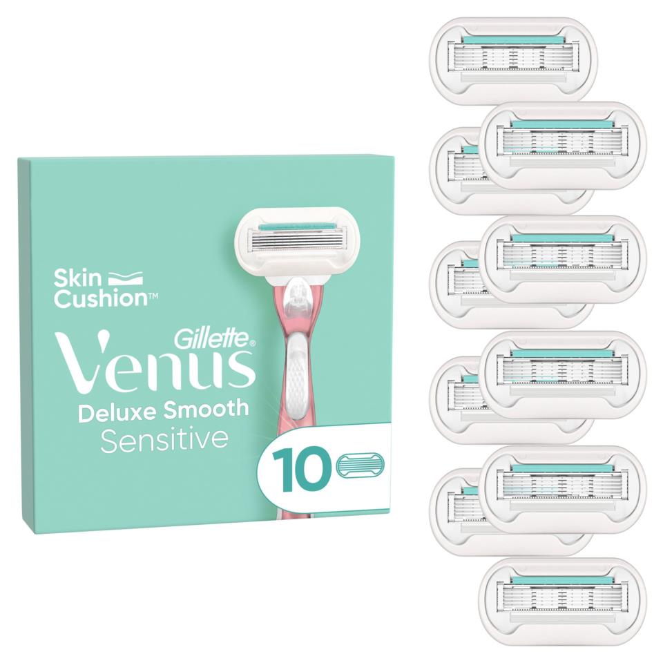 Venus Box Razor Gillette Venus Deluxe Smooth Sensitive Razor Blades 10 count | lyko.com