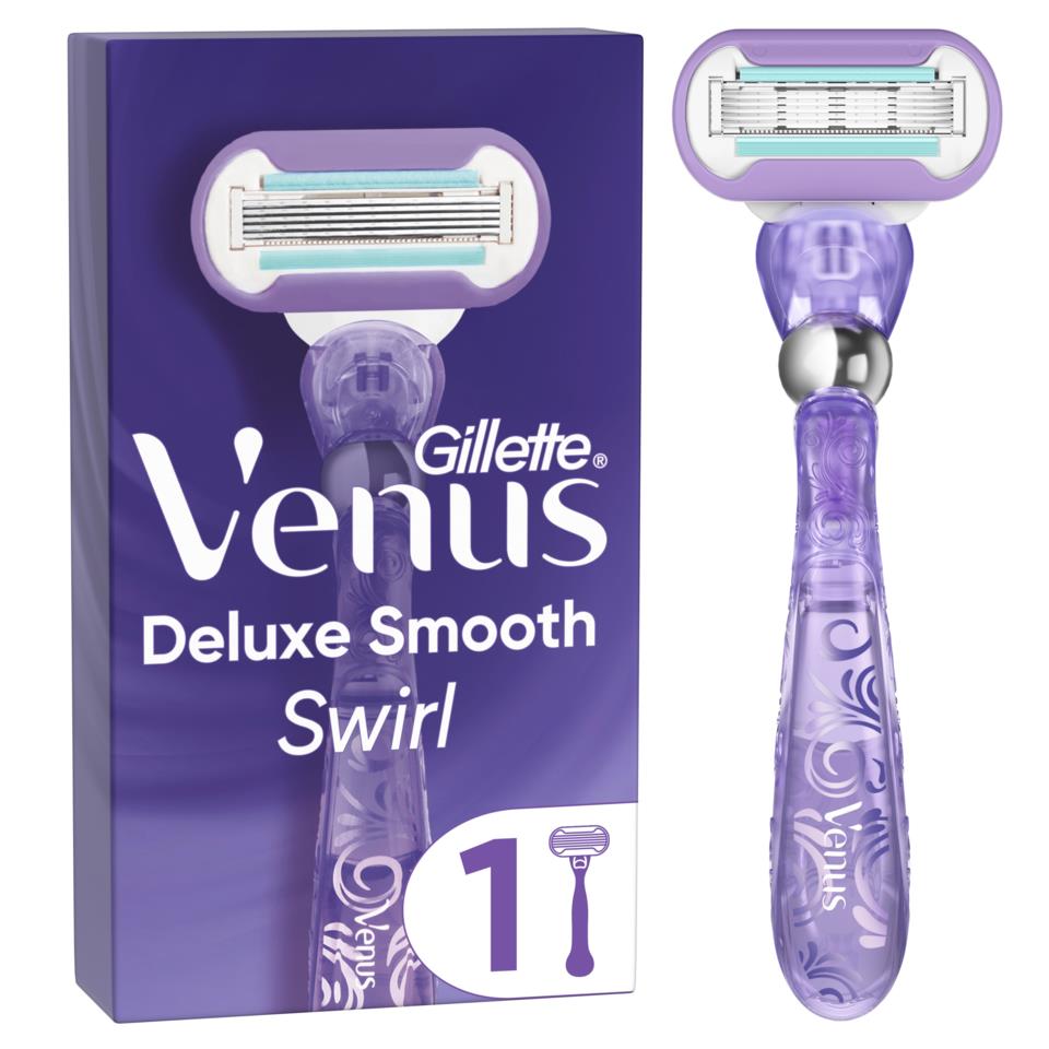 Gillette Venus Deluxe Smooth Swirl Razor 1 Blade