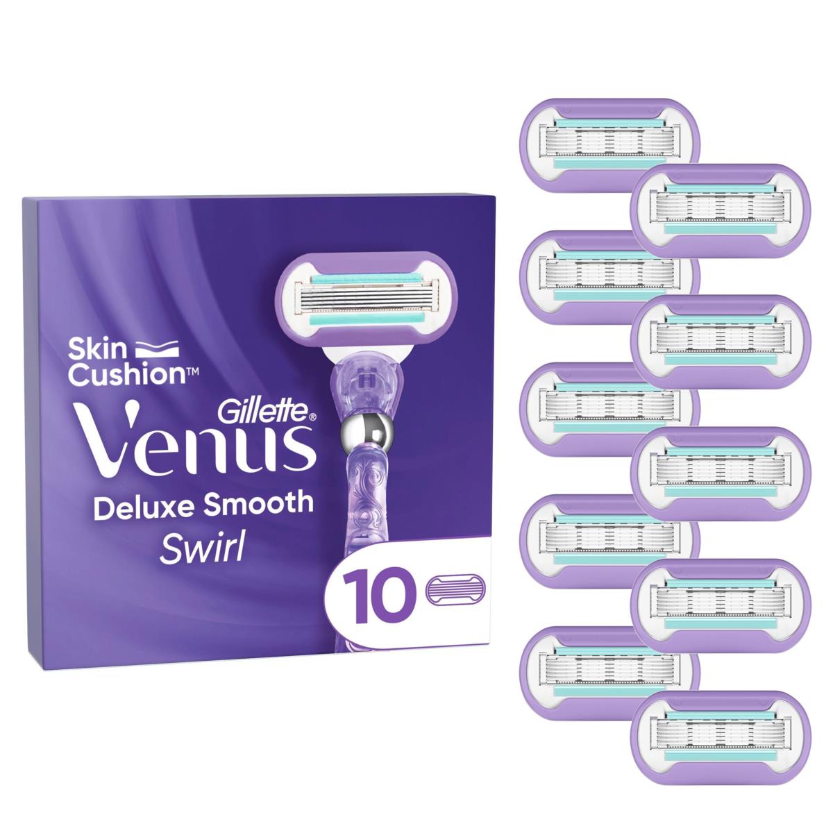 Length Venus Razor Gillette Venus Deluxe Smooth Swirl Razor Blades 10 count | lyko.com