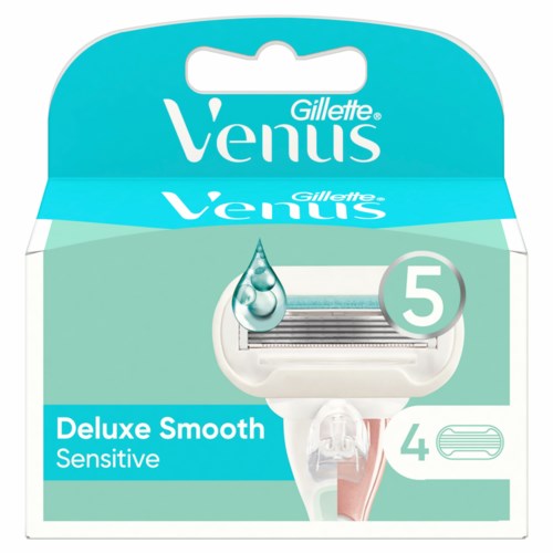 Gillette Venus Deluxe Smooth Sensitive Razor Blades 4-pack 4 st