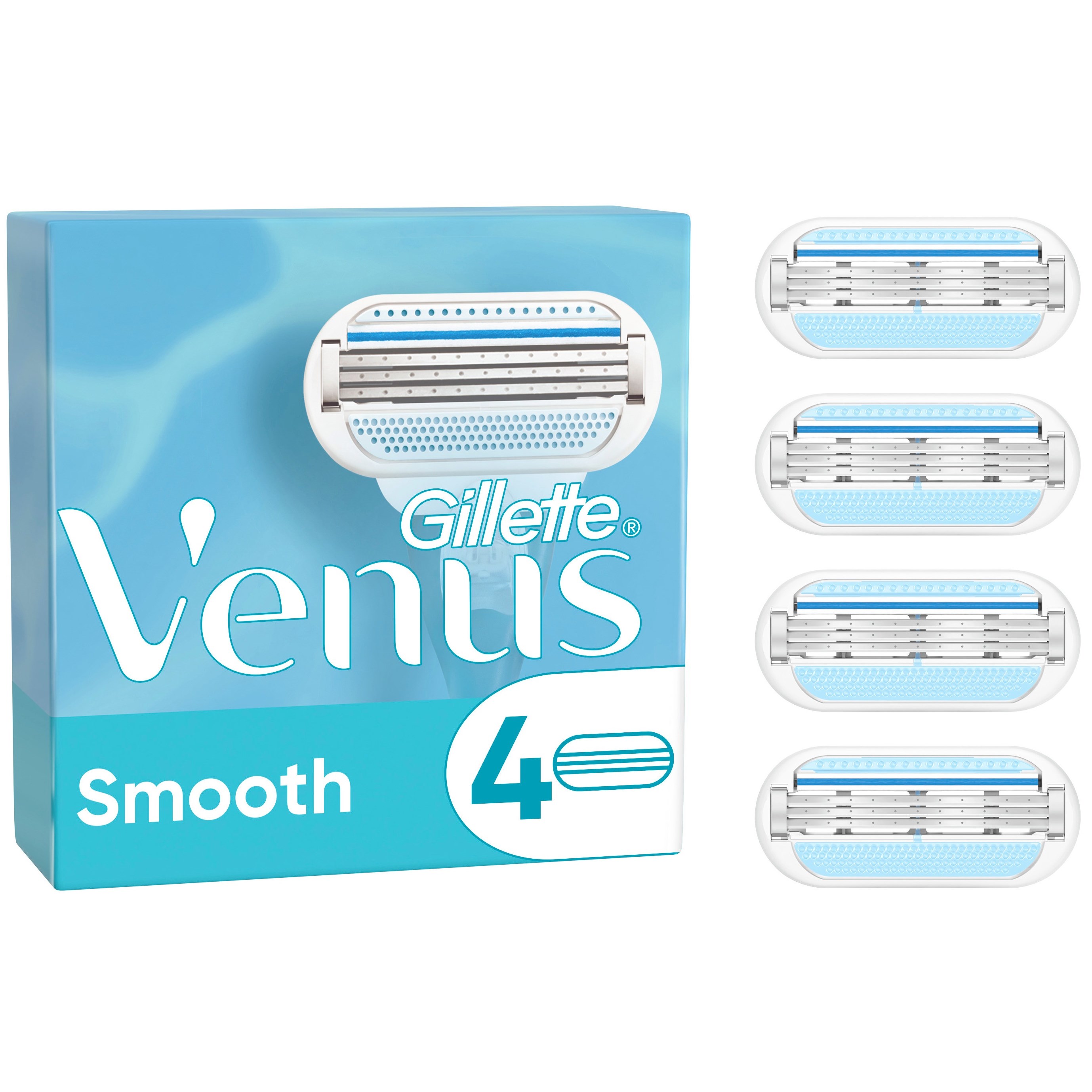 Läs mer om Gillette Venus Smooth Razor blades 4-pack 4 st