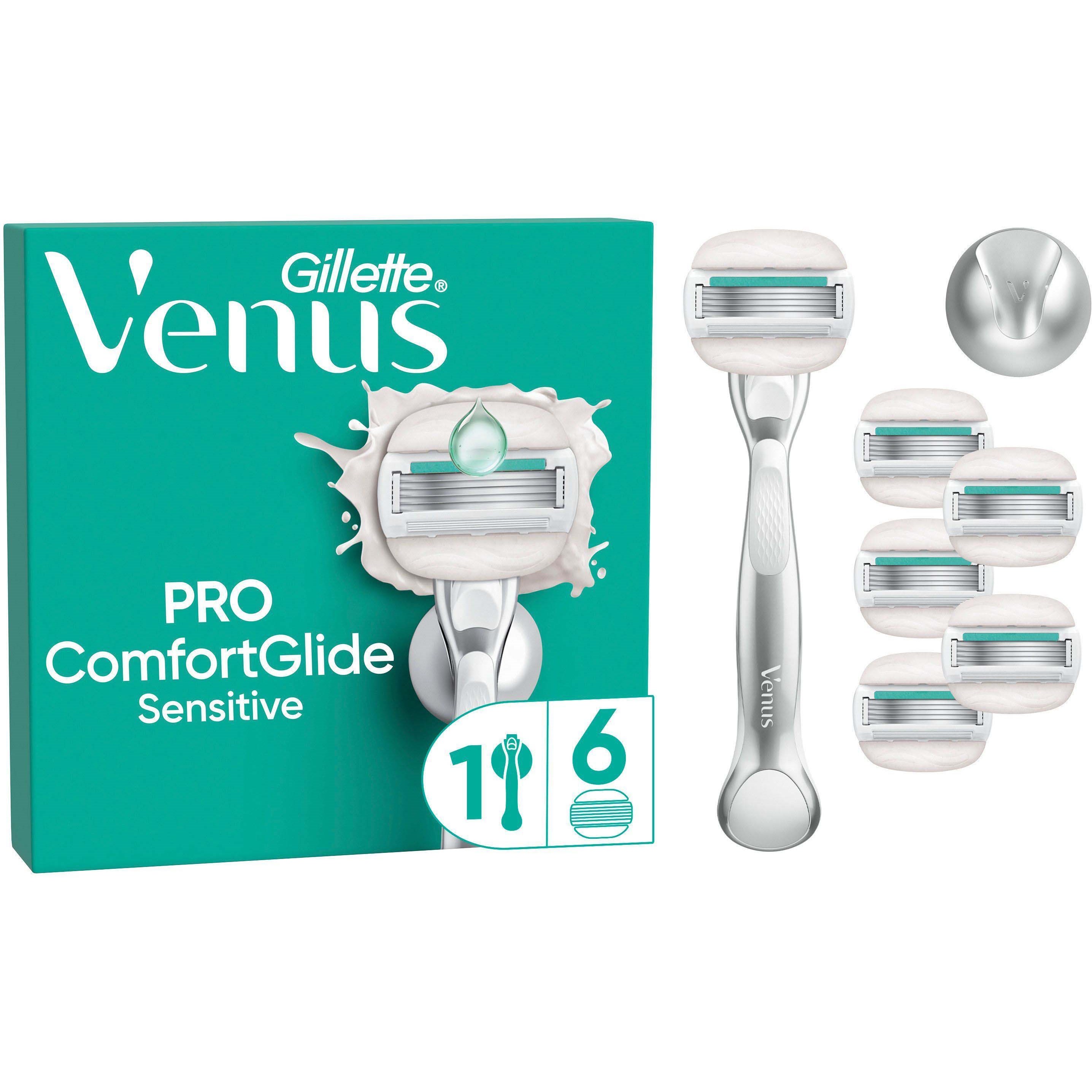 Venus - Gillette Venus Pro Comfortglide Sensitive Skraber - Green/white