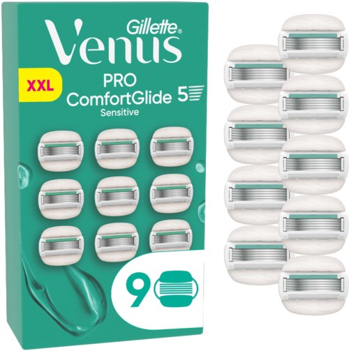 Gillette Venus Pro ComfortGlide Sensitive Razor Blades 9 st