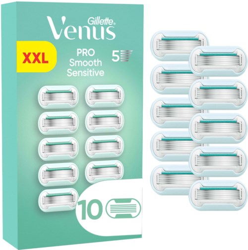 Gillette Venus Pro Smooth Sensitive Razor Blades 10 st