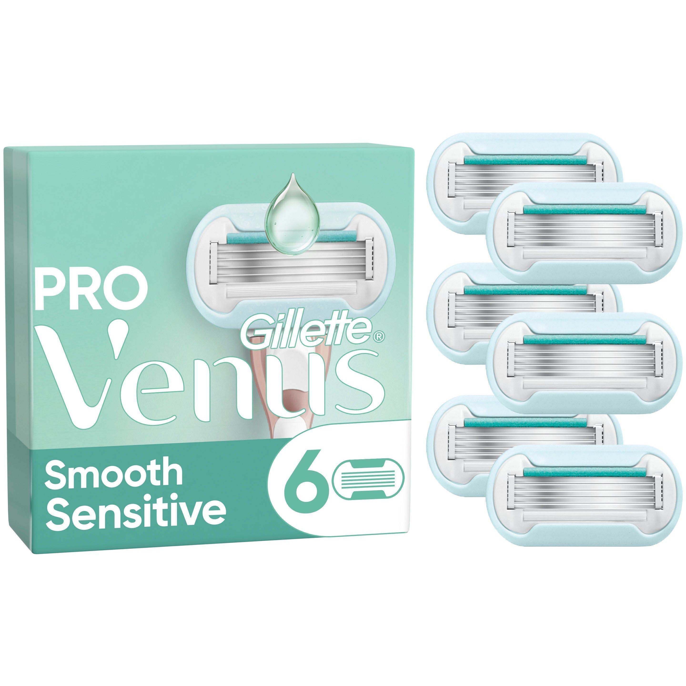 Gillette Venus Pro Smooth Sensitive Razor Blades 6 stk billede