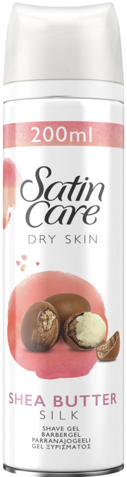 Gillette Satin Care Dry Skin Shaving Gel Shea Butter Silk