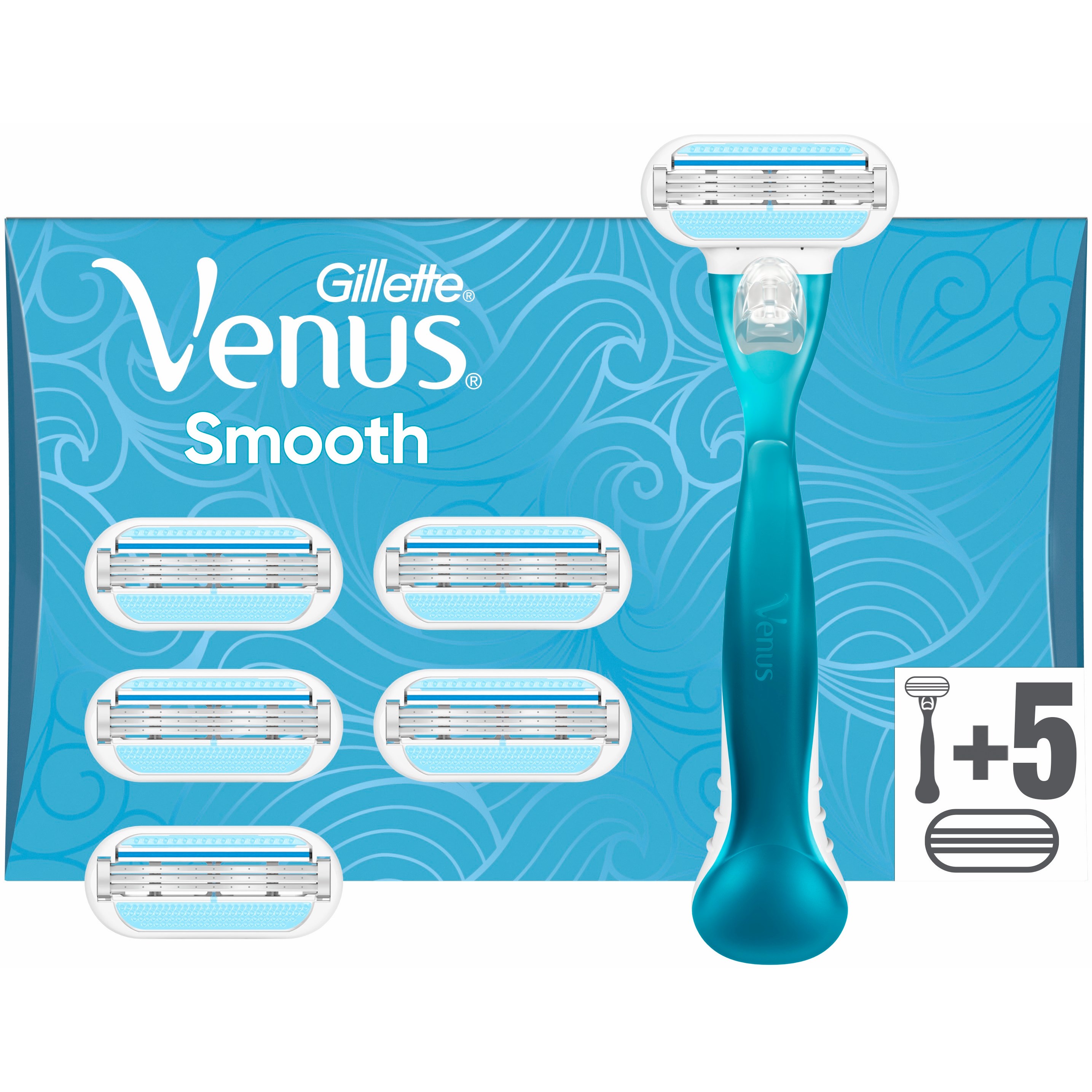 Gillette Venus Smooth Razor - 6 Blades