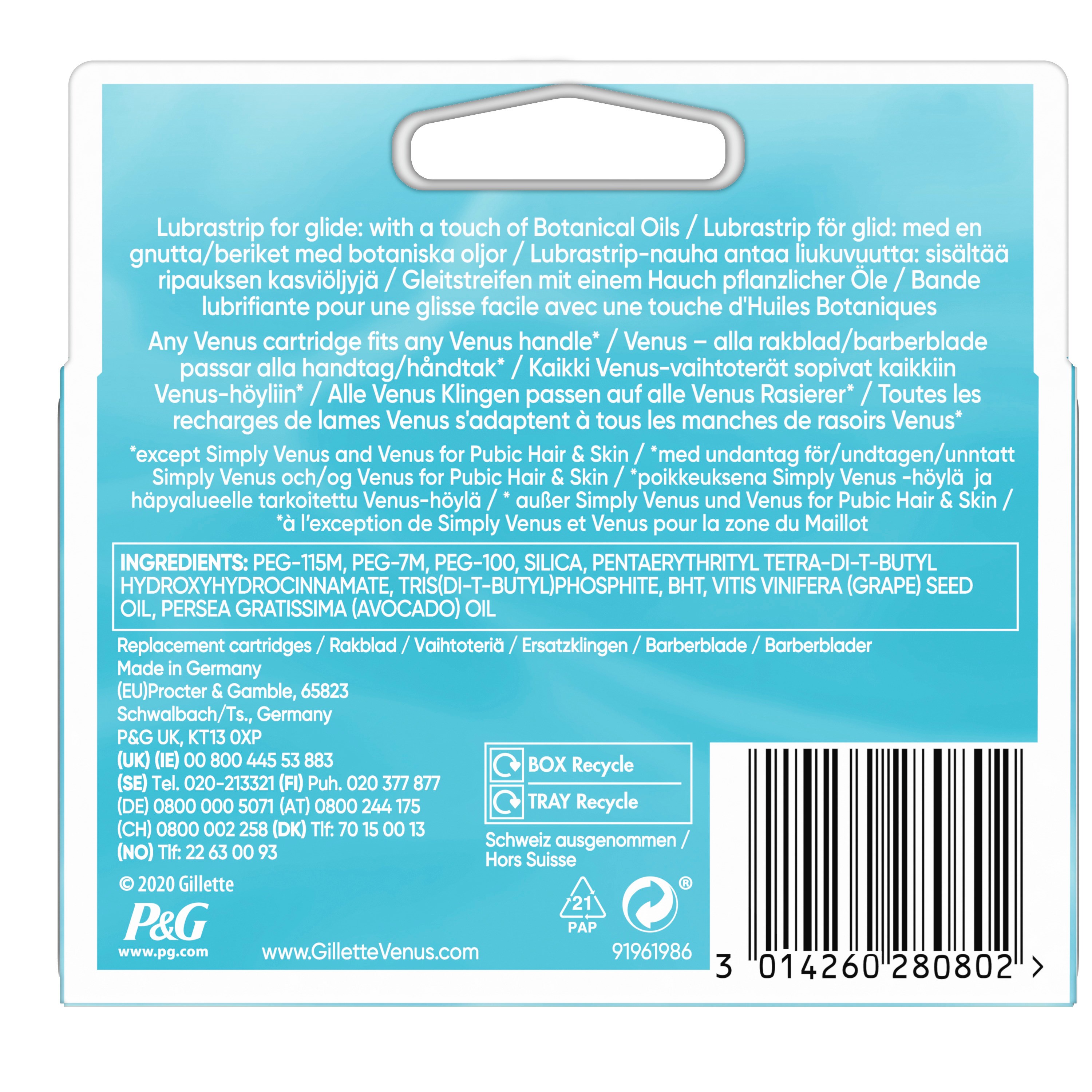 Gillette Venus Smooth Razor Blades 8 szt. (obrázok 4)