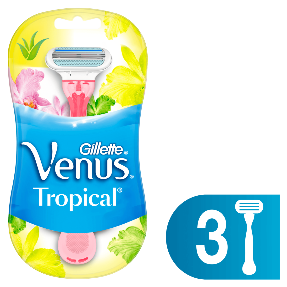 Gillette Venus Tropical Razor 3 St Lyko gillette-venus-tropical-razor-3-st-lyko