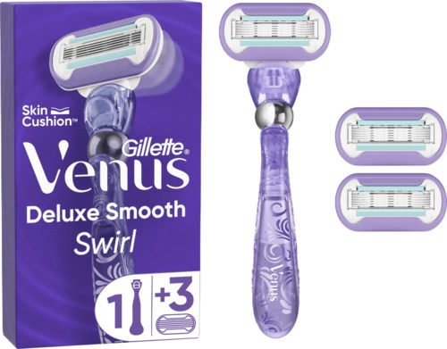 Gillette Venus Deluxe Smooth Swirl Razor 3 Blades | lyko.com