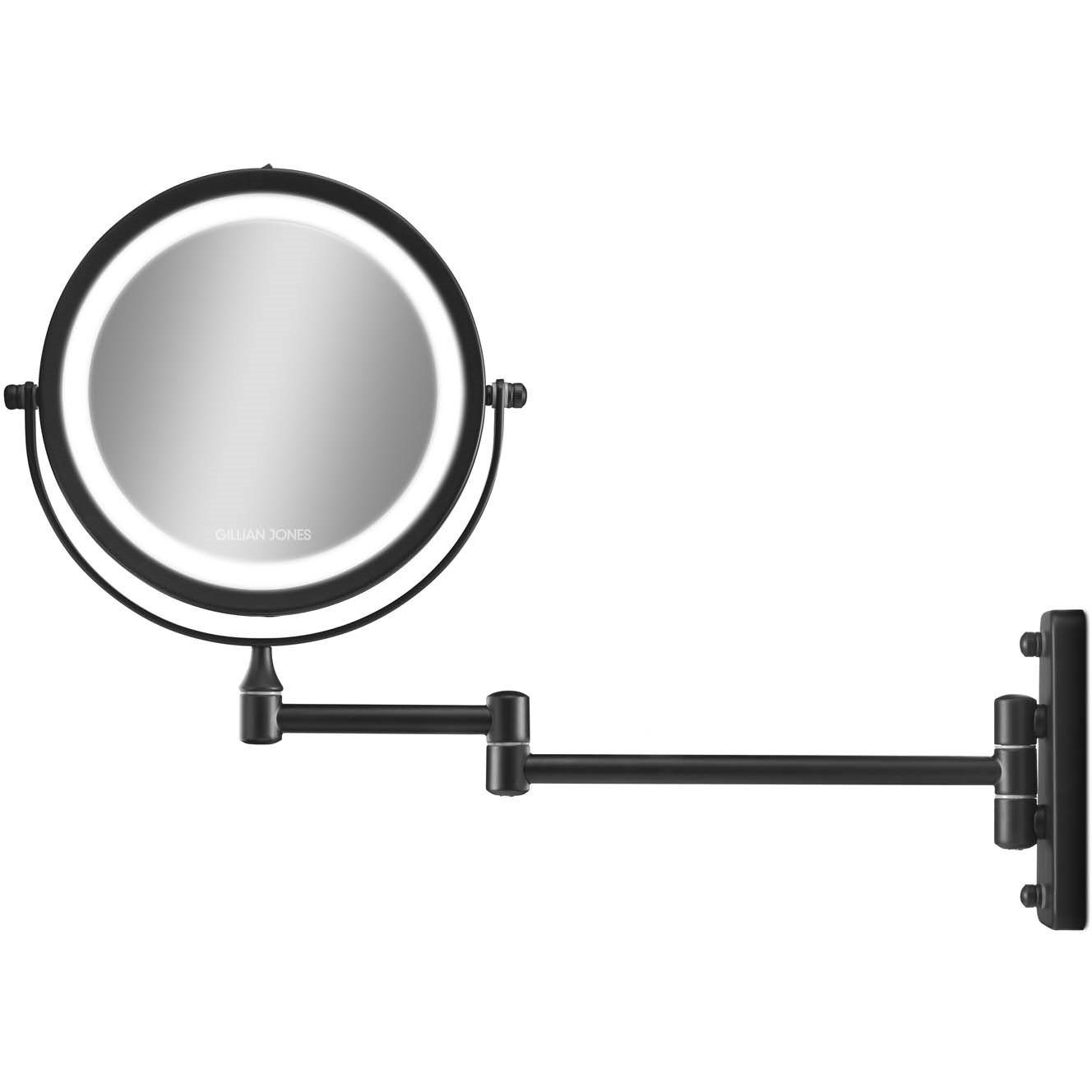 Läs mer om Gillian Jones Double-sided Wall Mirror with LED light Black