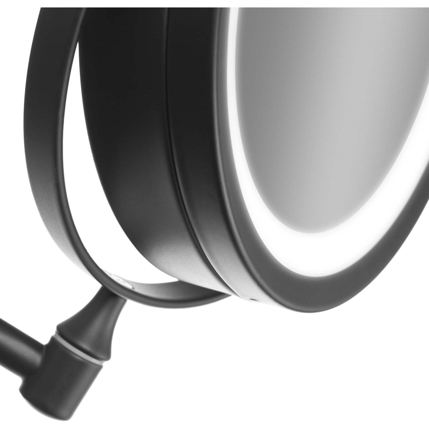 Gillian Jones Double-sided Wall Mirror with LED light Black (obrázok 3)