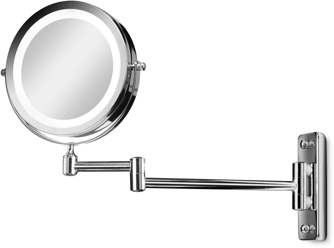 Gillian Jones- Double sided wall mirror w. LED - kobber - Já.is Gillian Jones- Double sided wall mirror w. LED - kobber - Já.is