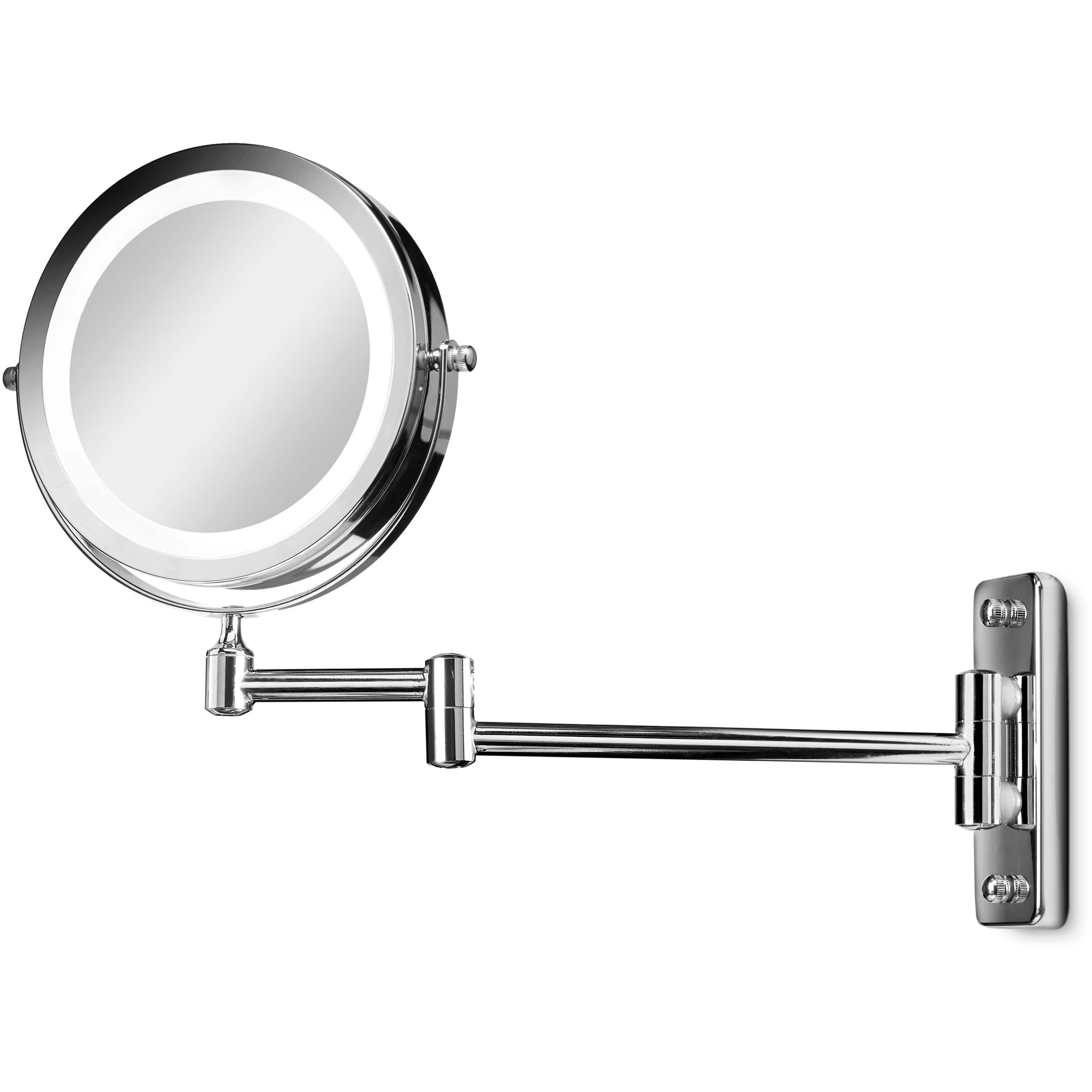 Läs mer om Gillian Jones Double-sided Wall Mirror with LED light Silver