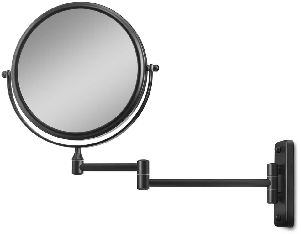 Gillian Jones Dubble Sided Wall Mirror x1/10 Magnification Matte Black