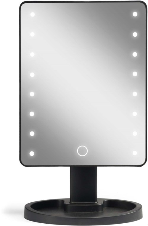 Gillian Jones Hollywood Mirror With Touch, Led Light And USB Black