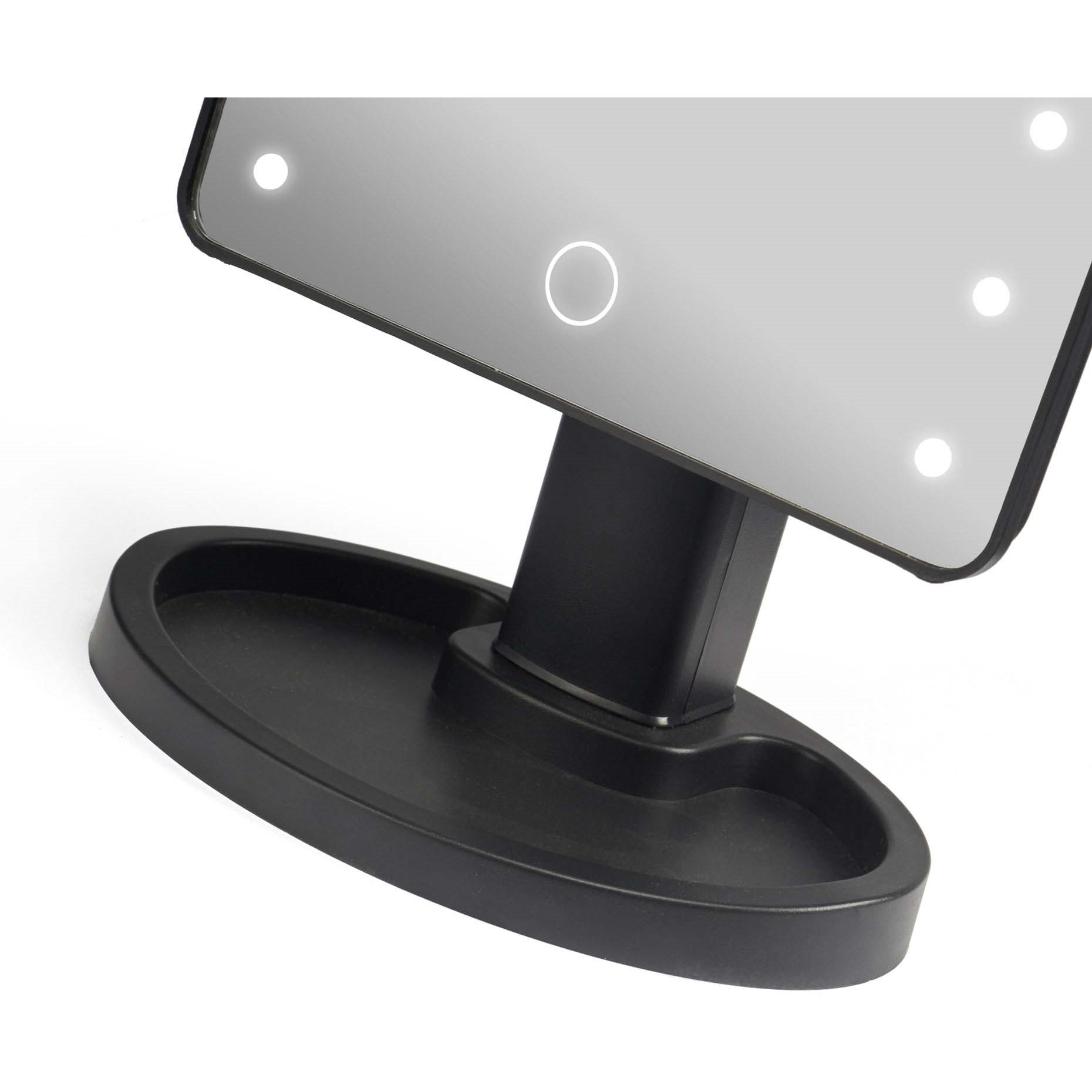Gillian Jones Hollywood Mirror With Touch, Led Light And USB Black (obrázok 3)
