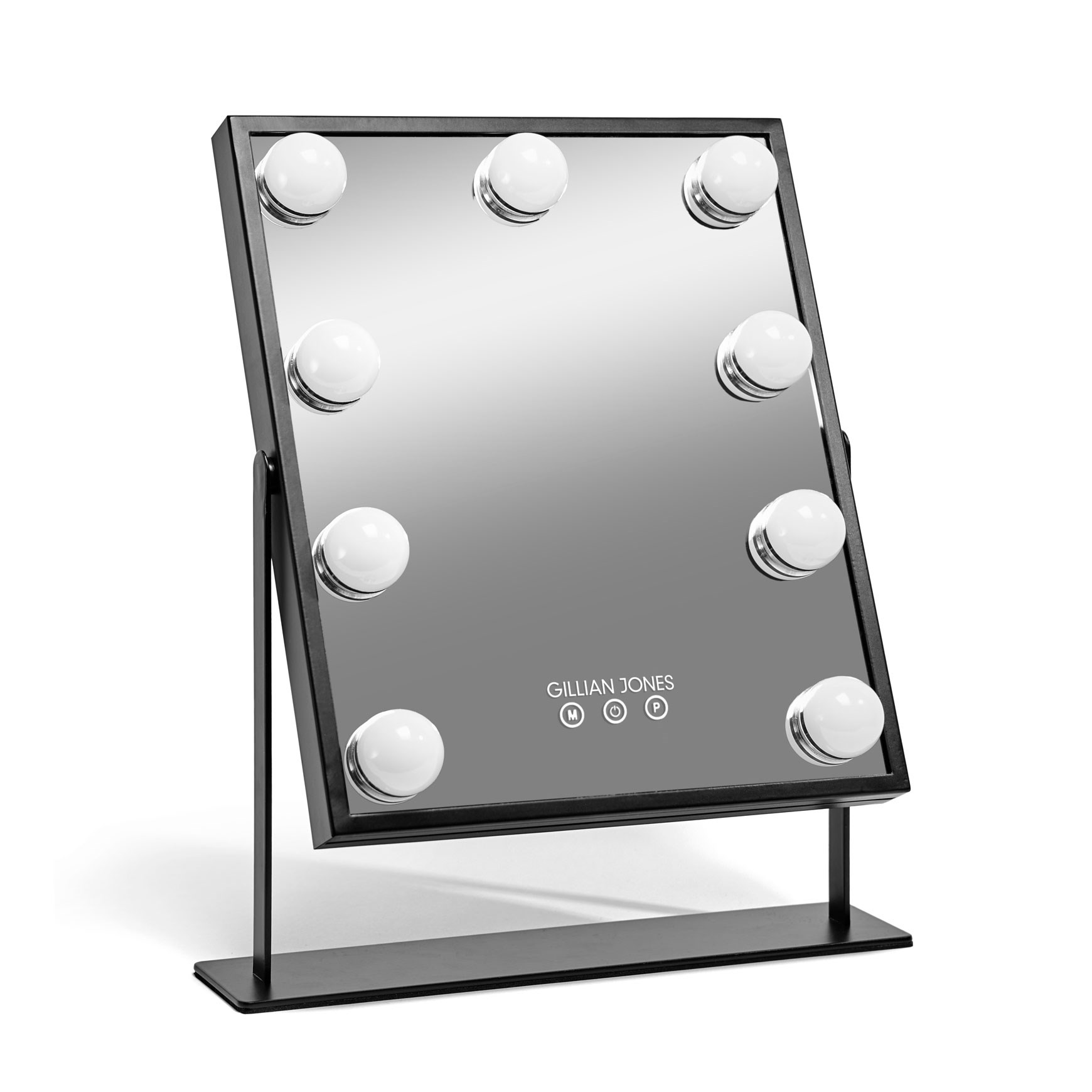 Gillian Jones Makeup Artist Mirror with 9 powerful LED bulbs Black (obrázok 3)