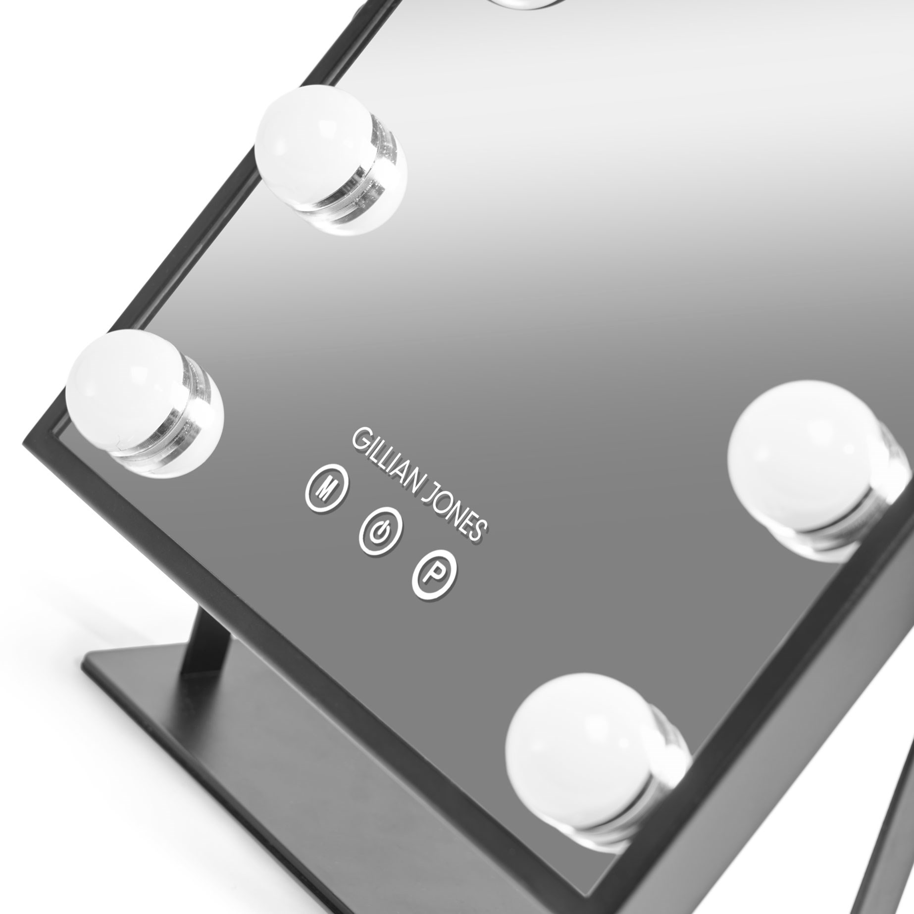 Gillian Jones Makeup Artist Mirror with 9 powerful LED bulbs Black (obrázok 4)