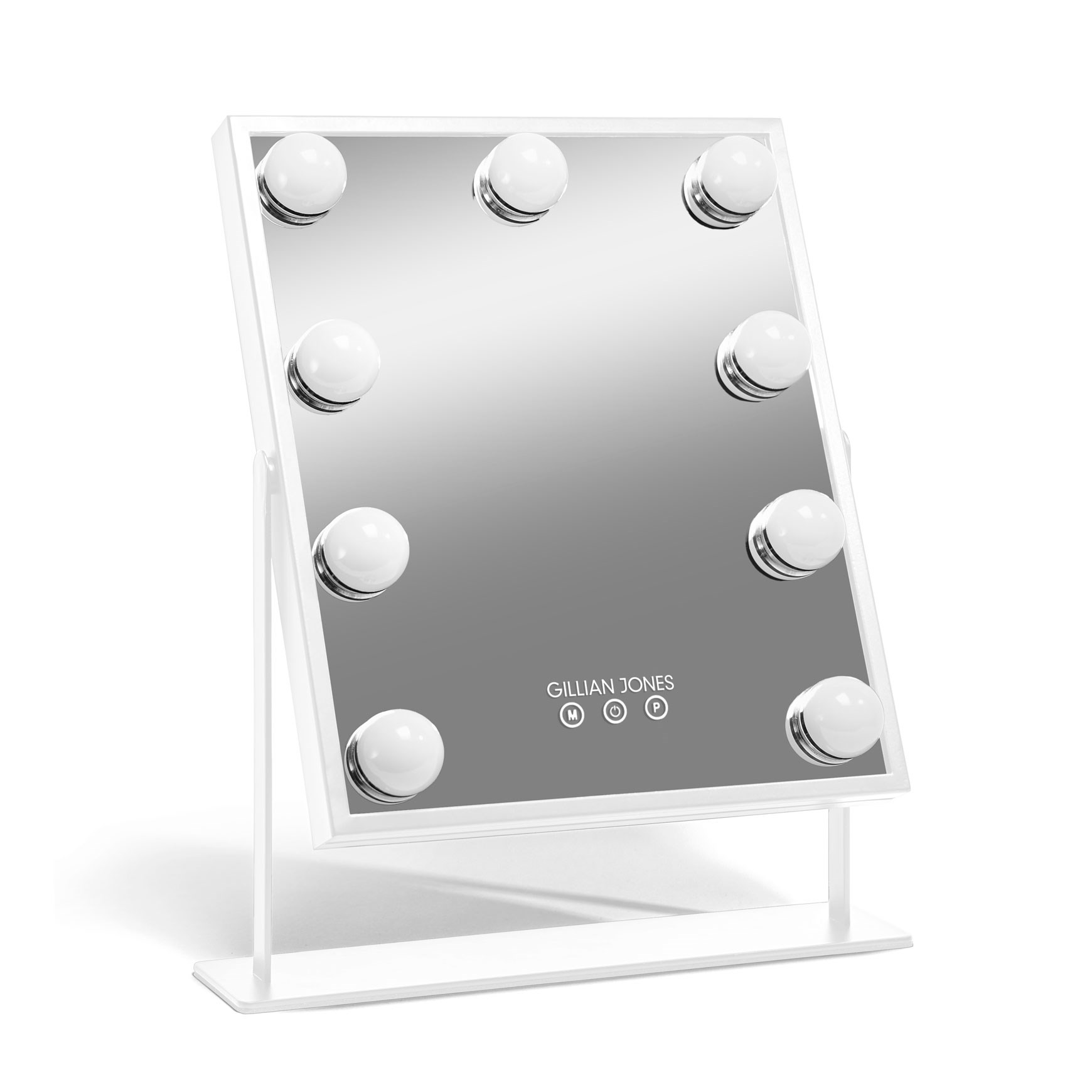Gillian Jones Makeup Artist Mirror with 9 powerful LED bulbs White (obrázok 3)