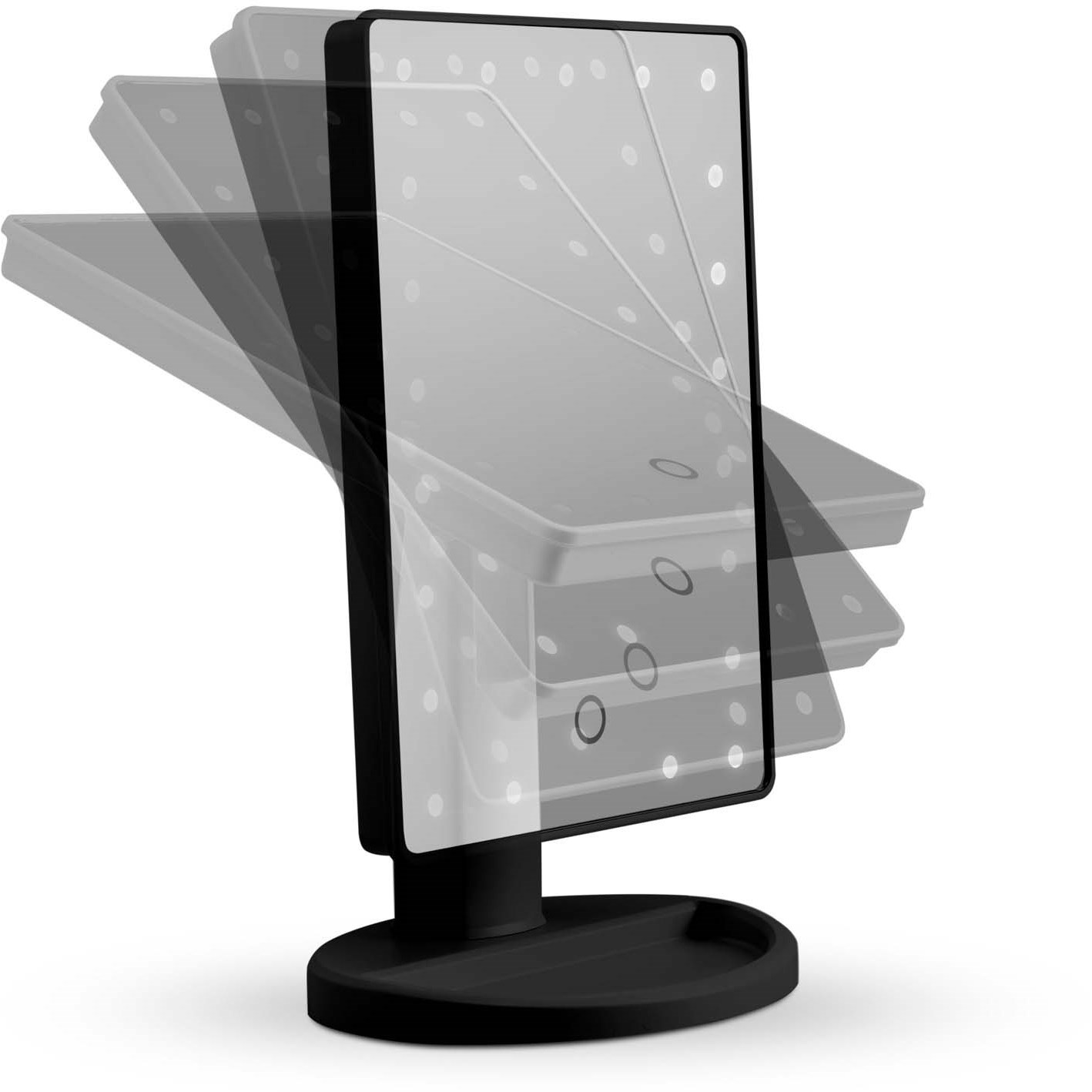 Gillian Jones Makeup Mirror With Led Light And Touch Function Black (obrázok 3)