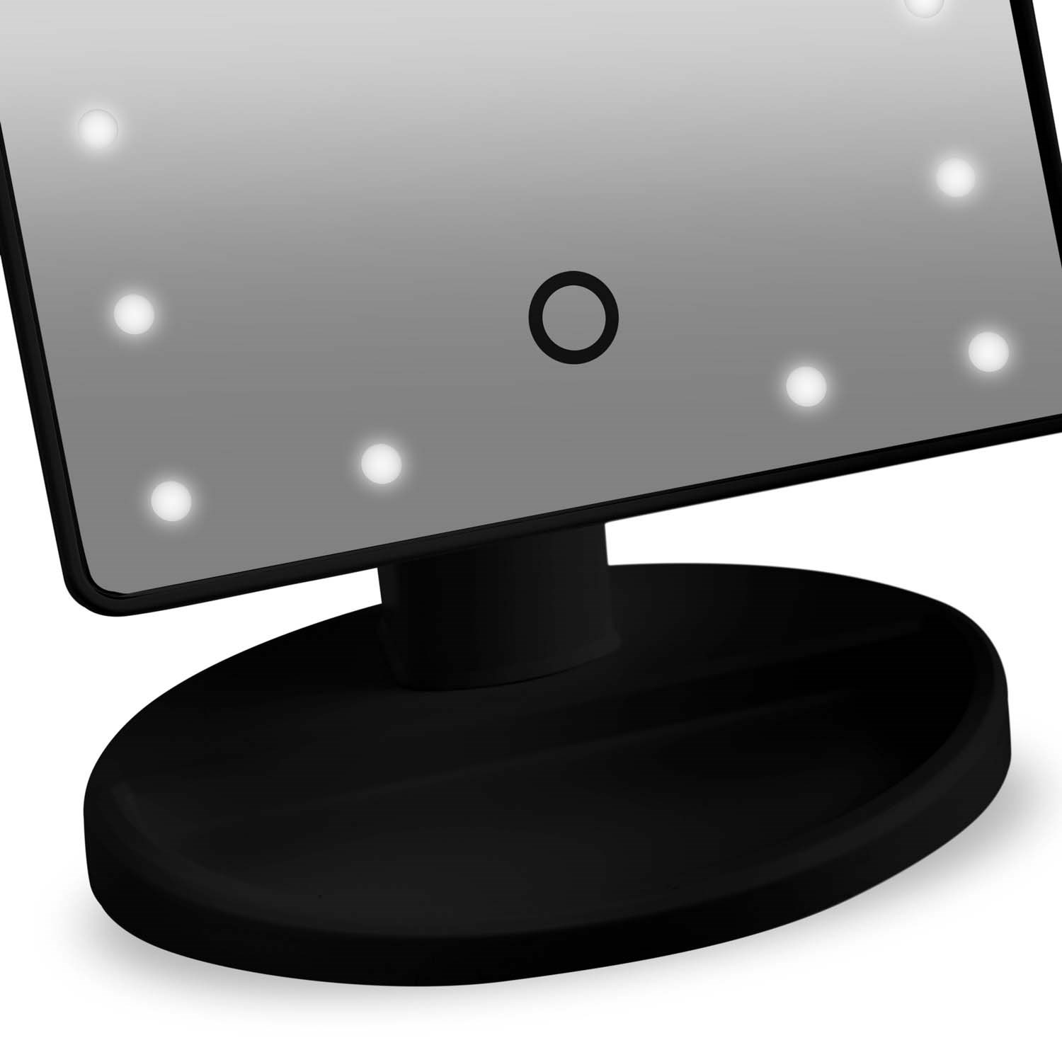 Gillian Jones Makeup Mirror With Led Light And Touch Function Black (obrázok 4)