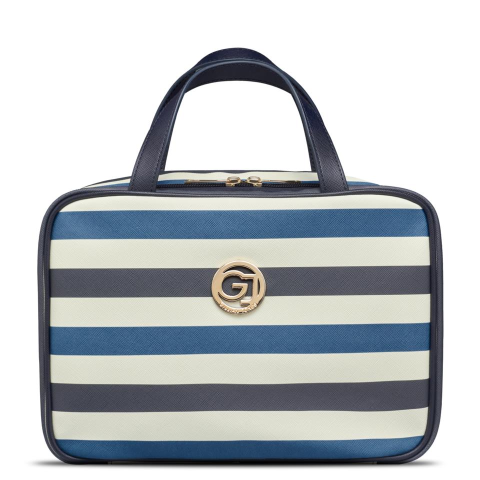 Gillian Jones Organizer Cosmeticbag With Hangup Function Dark Blue/White Stripe