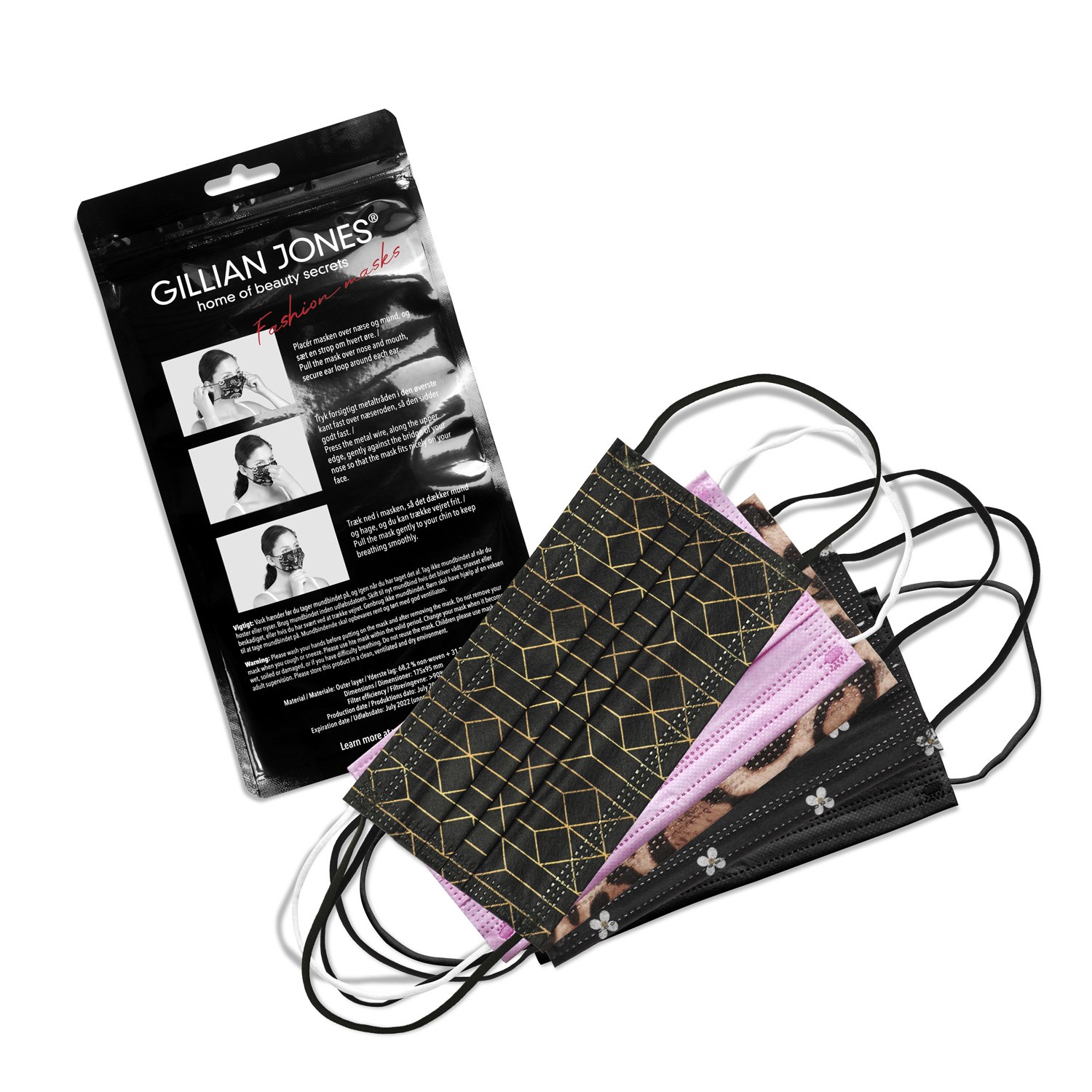 Gillian Jones Printed Fashion Mask Mixed