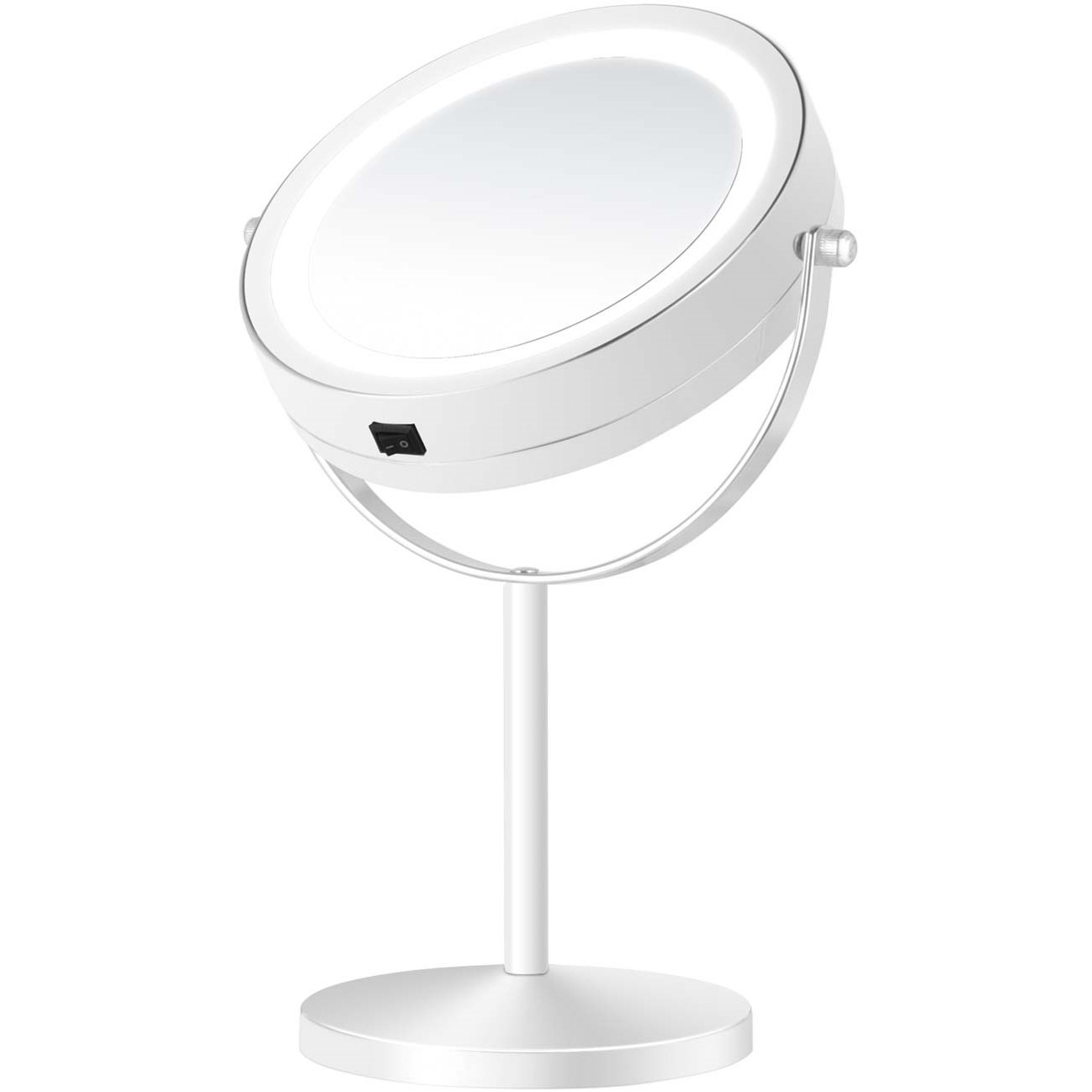 Gillian Jones Table Mirror With Led Light & X10 Magnification White (obrázok 3)